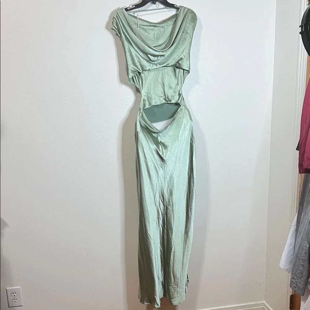 Light Mint Green Maxi Dress - Elegant Everyday Maxi - Picture 3 of 7